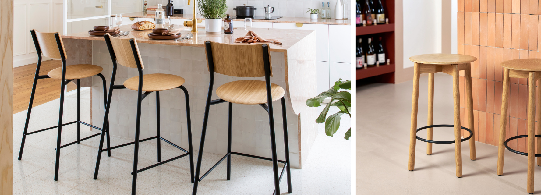 Tabourets hauts ou de bar TIPTOE