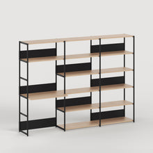 Schreibtischregal UNIT - H180 bis 215 x B244cm - öko-zertifiziertes Holz