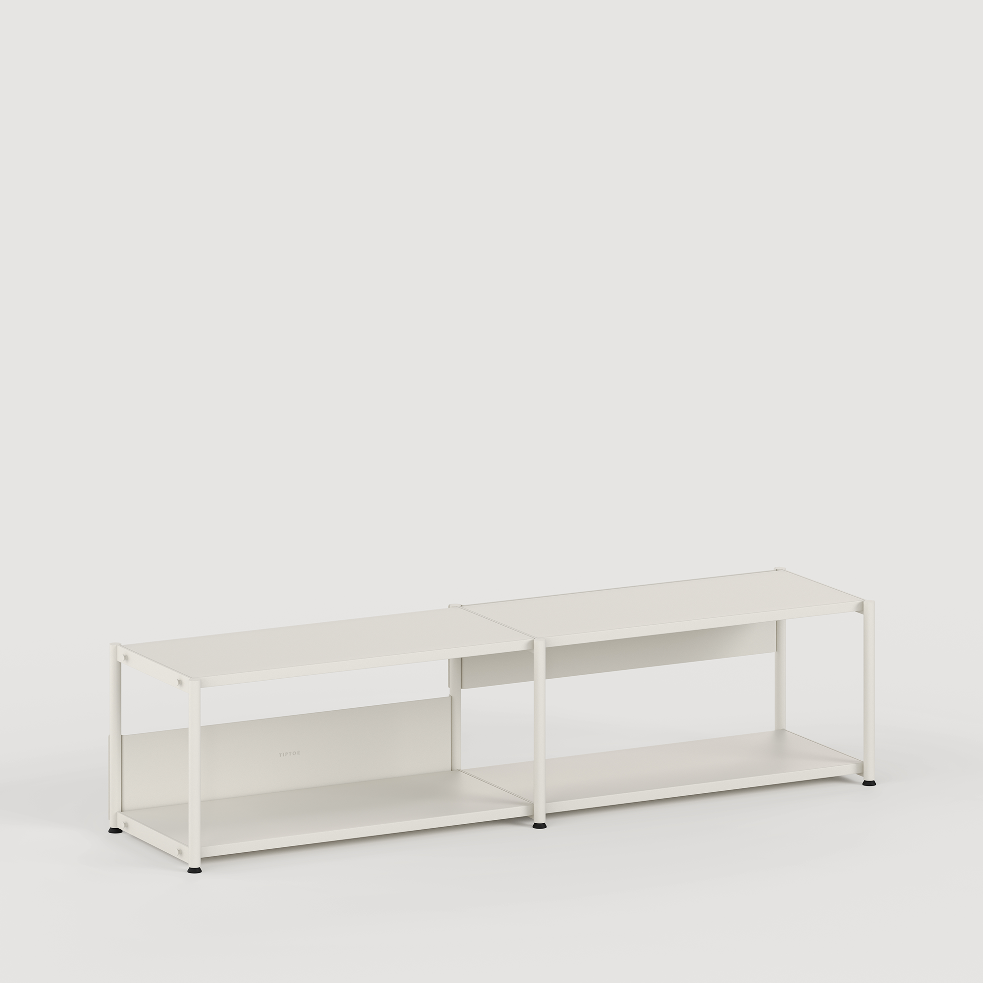 Regal UNIT - H40 bis 50 x B164cm - pulverbeschichteter Stahl