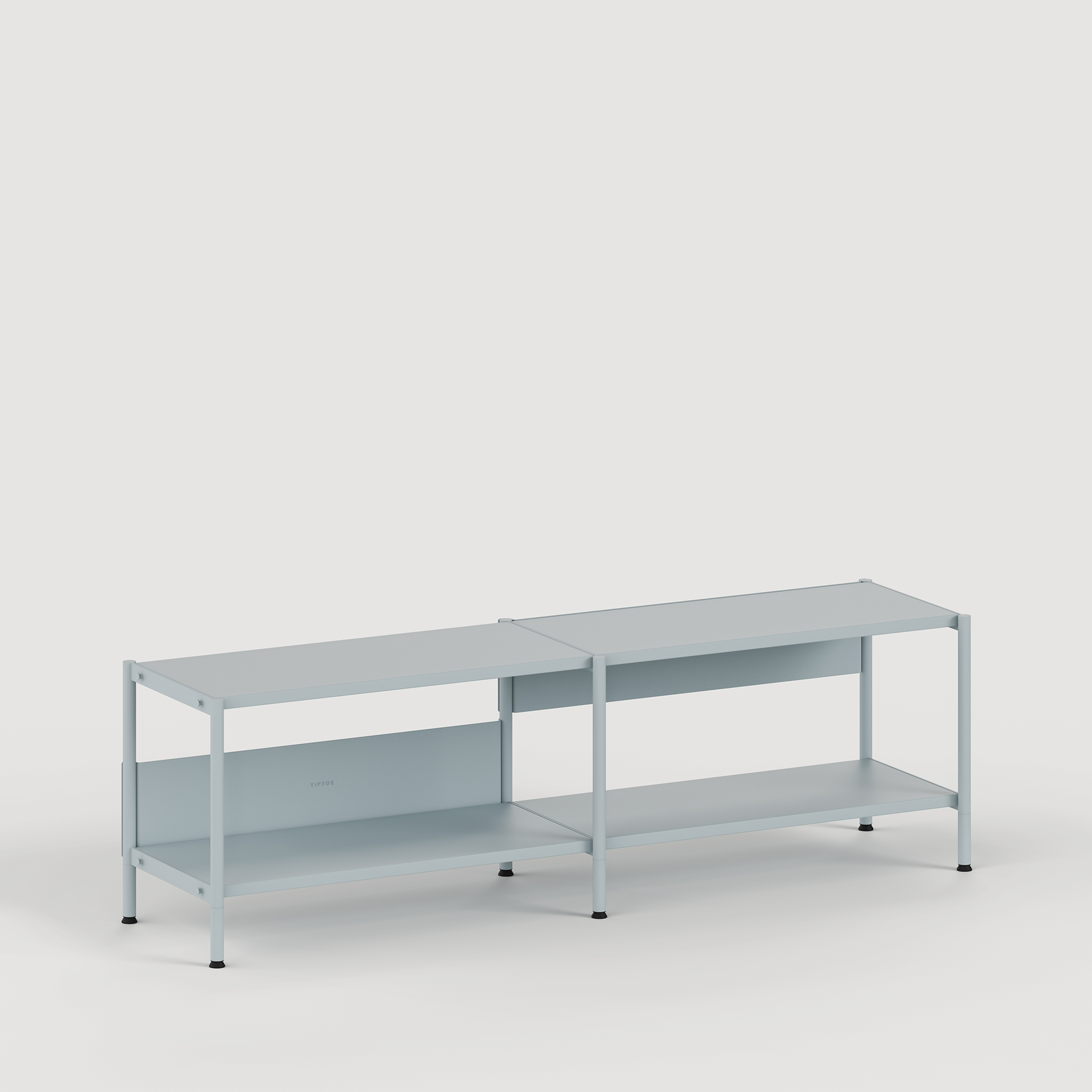 Etagère UNIT - H40 à 50 x L164cm - acier thermolaqué