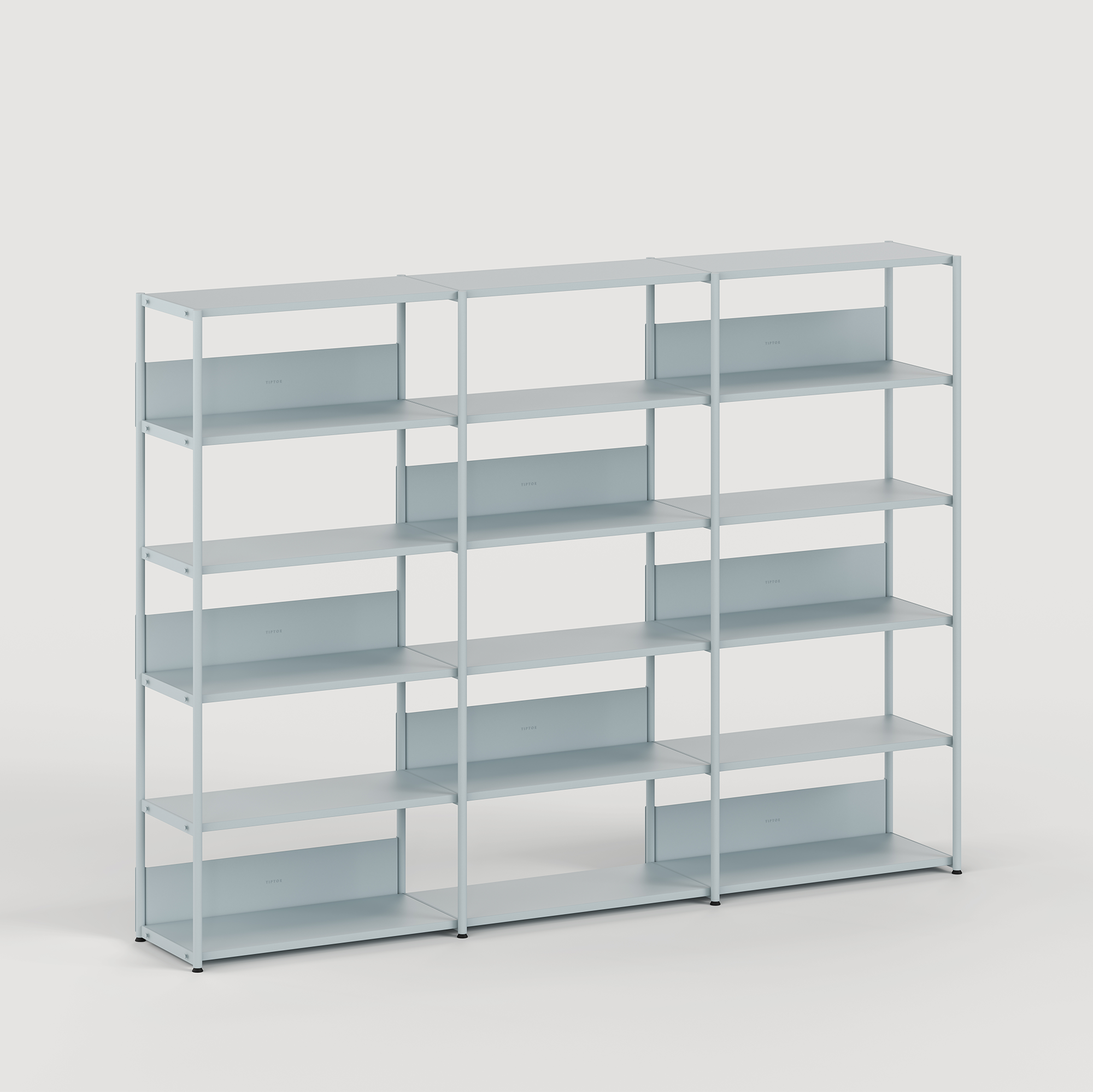 Scaffale UNIT - H180 à 215 x L244cm - acciaio verniciato a polvere