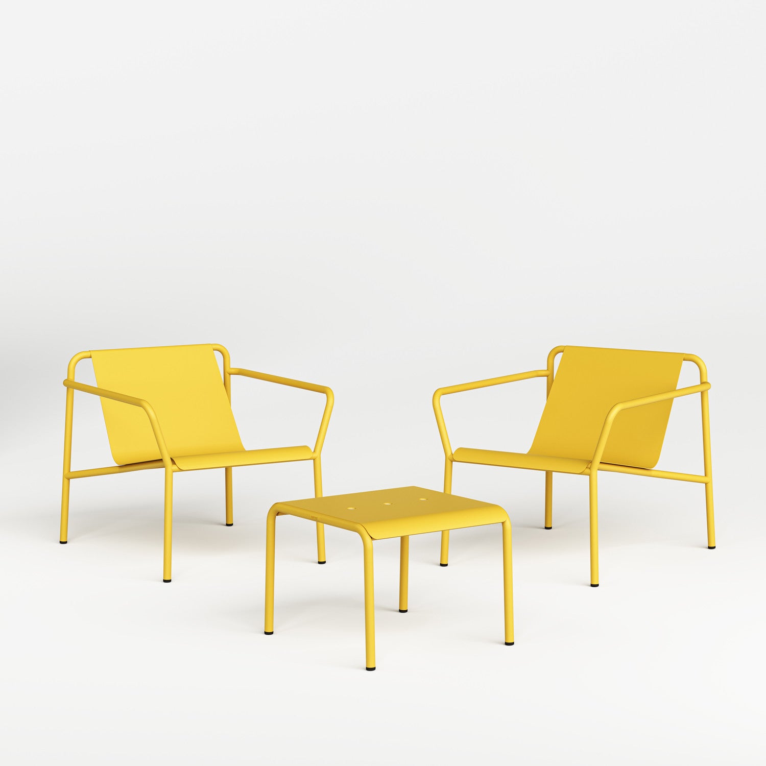 Outdoor lounge set PANORAMA - powder-coated steel