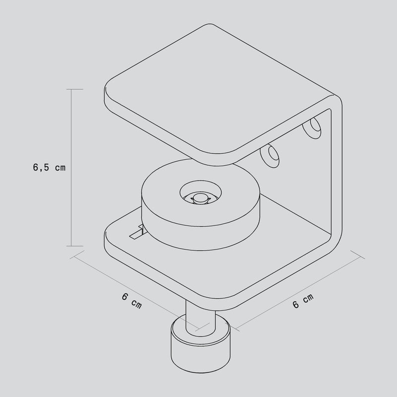 Dimensions de l'accroche murale BRACKET