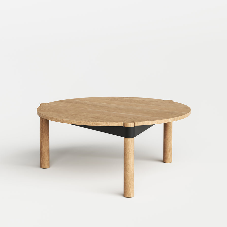 Table basse ronde DISC Ø 80cm - bois éco-certifié