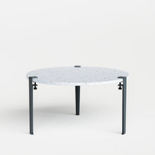 Table basse ronde TIPTOE Ø 80cm - plastique recyclé Venezia