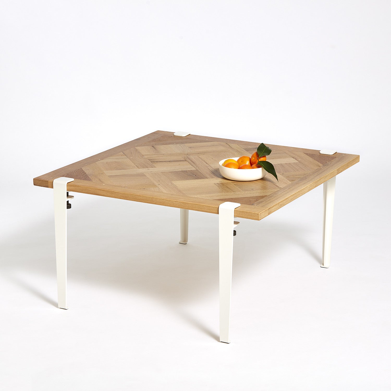 Table basse TIPTOE 80x80cm - parquet de Versailles