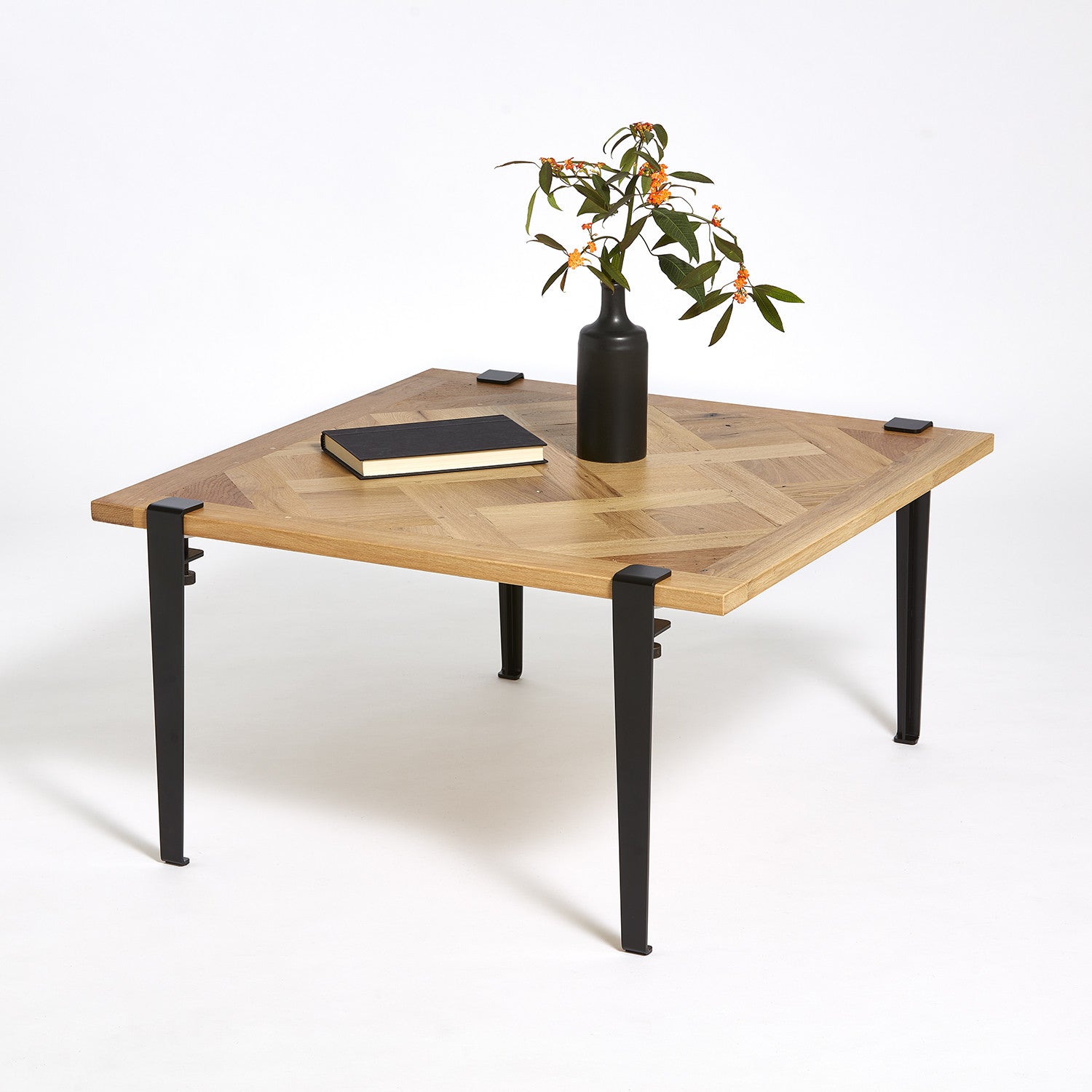 Table basse TIPTOE 80x80cm - parquet de Versailles