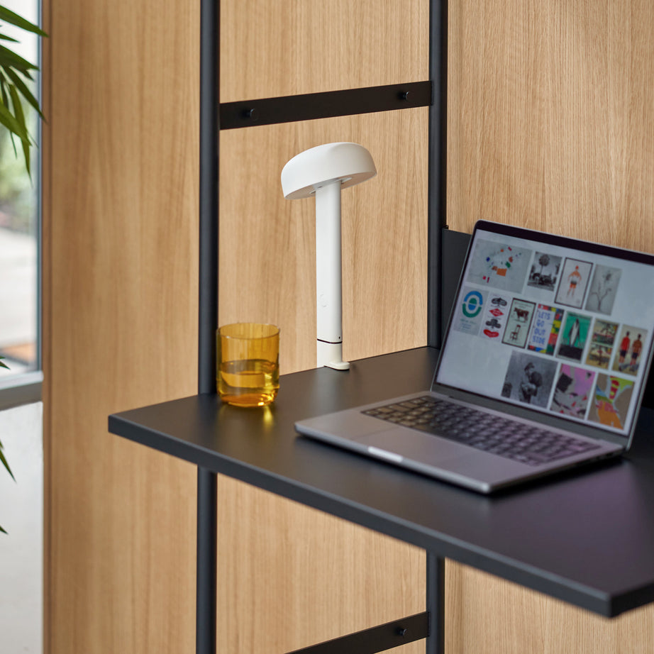 Etagère bureau UNIT - H180 à 215 x  L84cm - acier thermolaqué