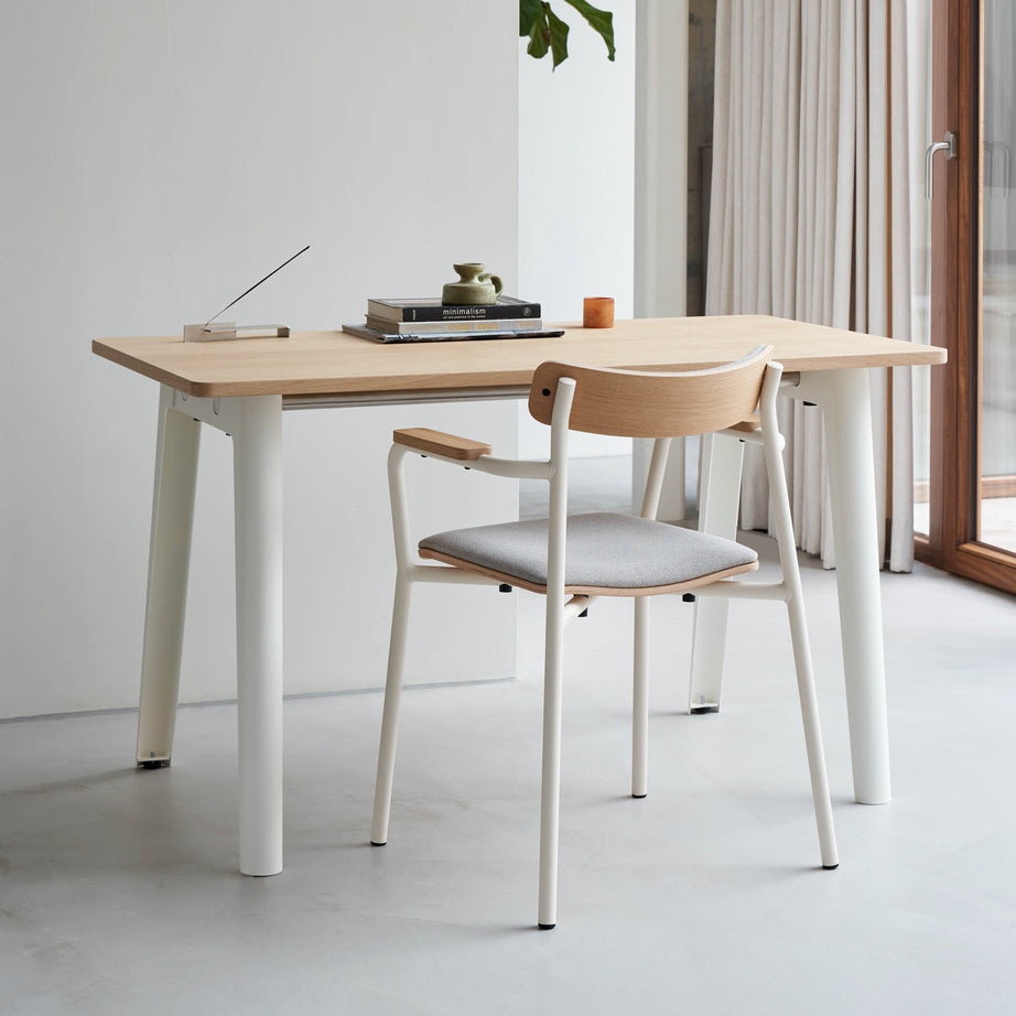 Chaise ETUDE avec accoudoirs - tissu recyclé