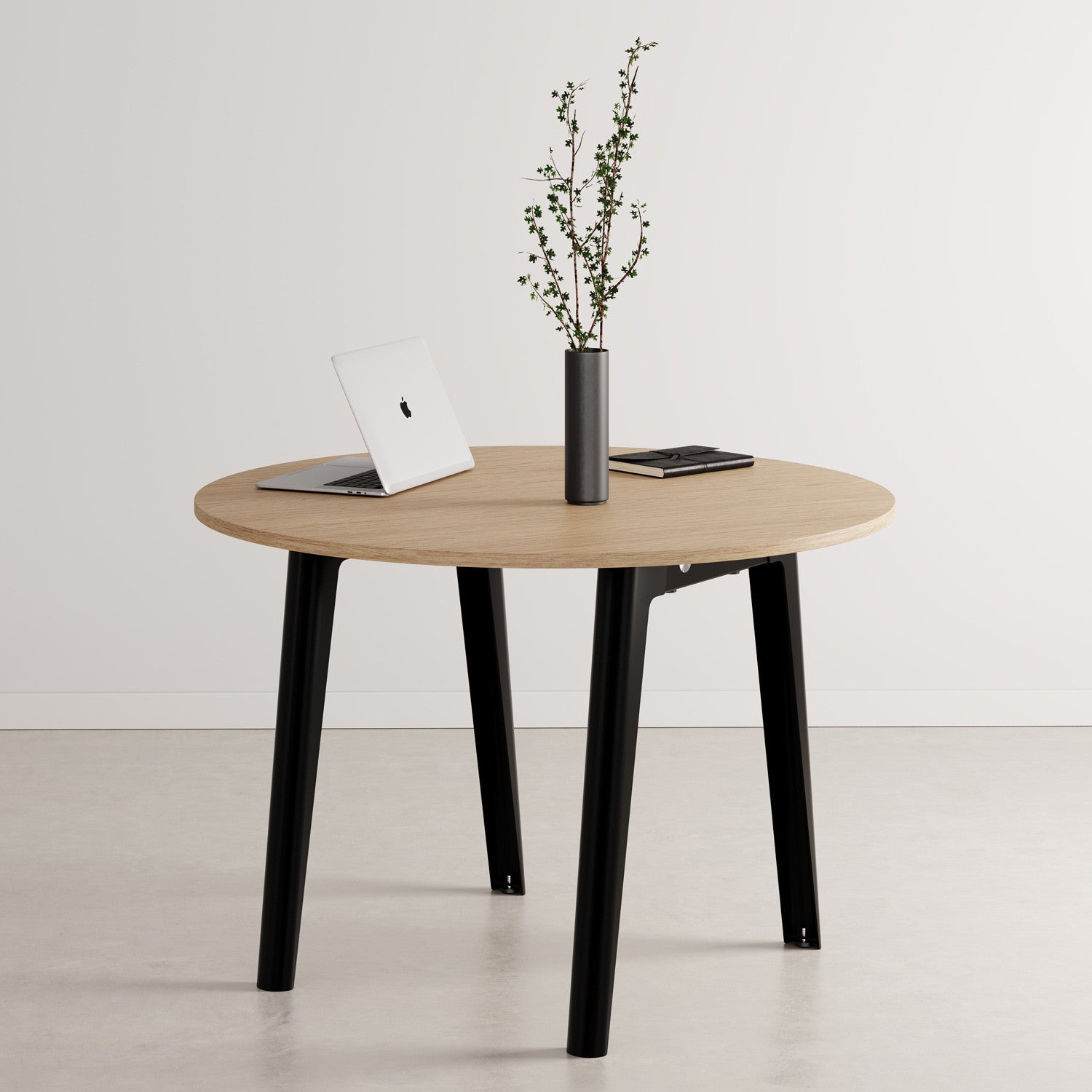 Table de réunion ronde NEW MODERN Ø 110cm - bois éco-certifié