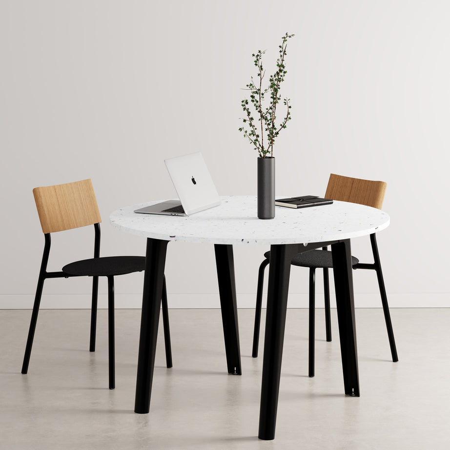 Table de réunion ronde NEW MODERN Ø 108cm - plastique recyclé Venezia