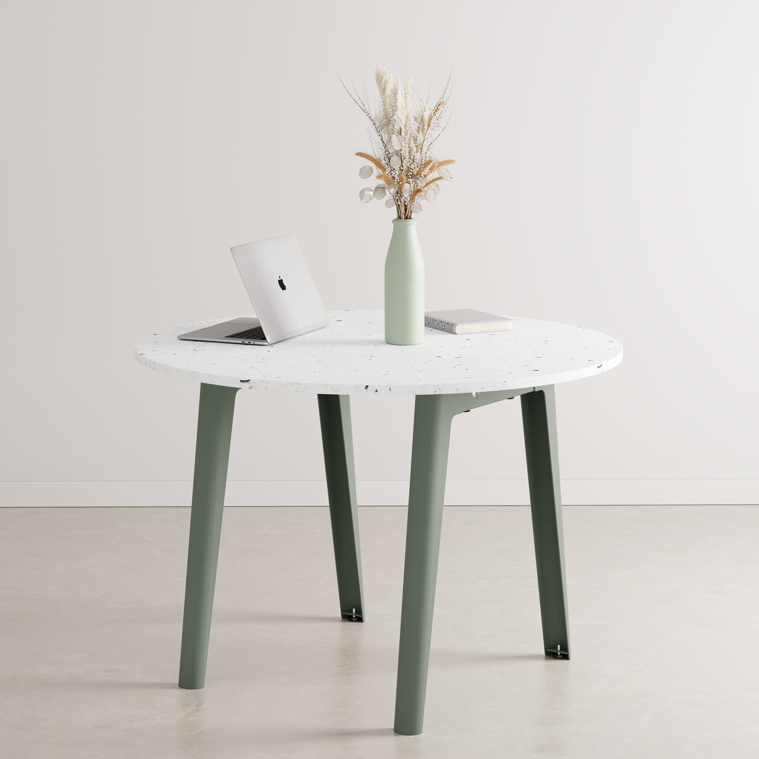 Table de réunion ronde NEW MODERN Ø 108cm - plastique recyclé Venezia
