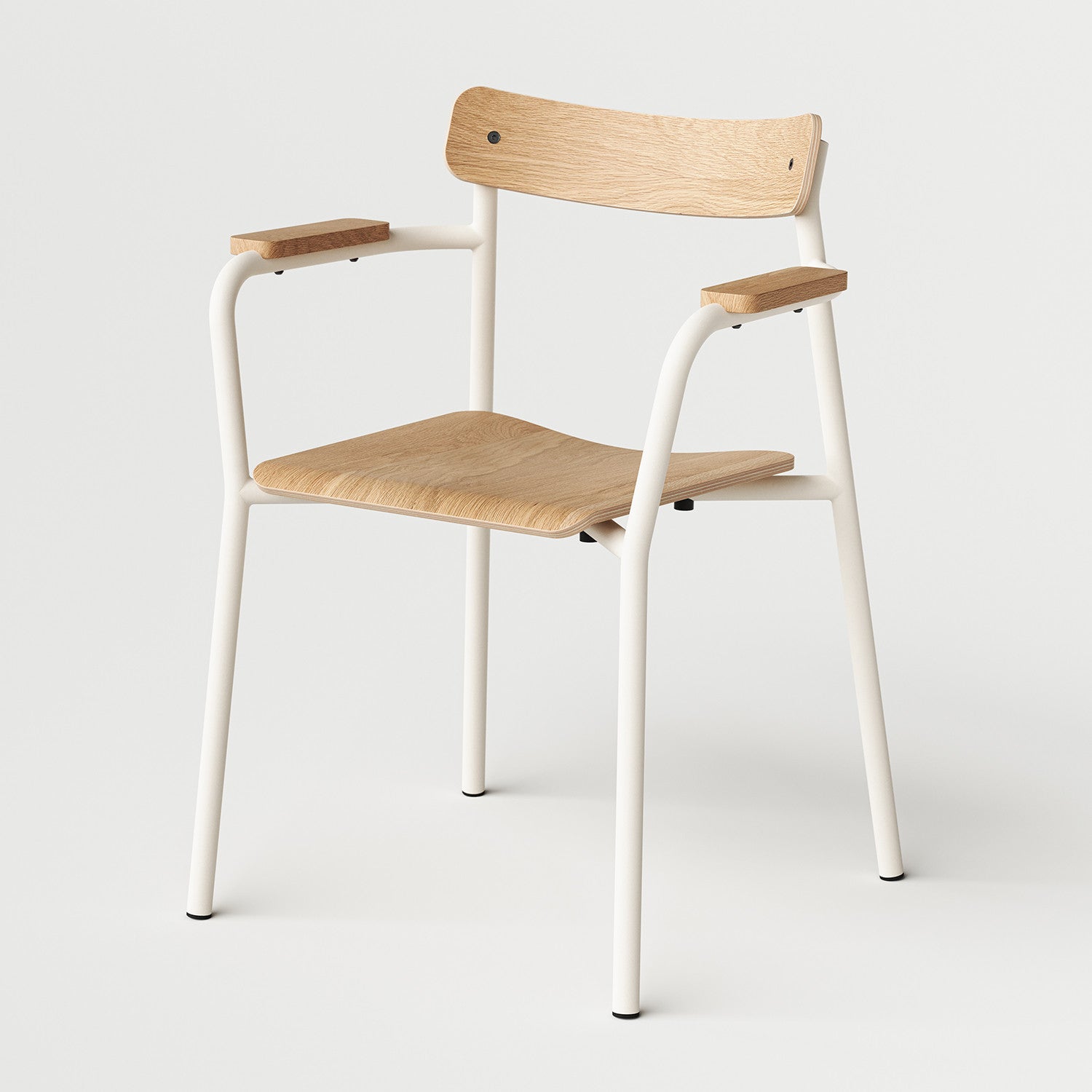 Chaise ETUDE avec accoudoirs - bois éco-certifié