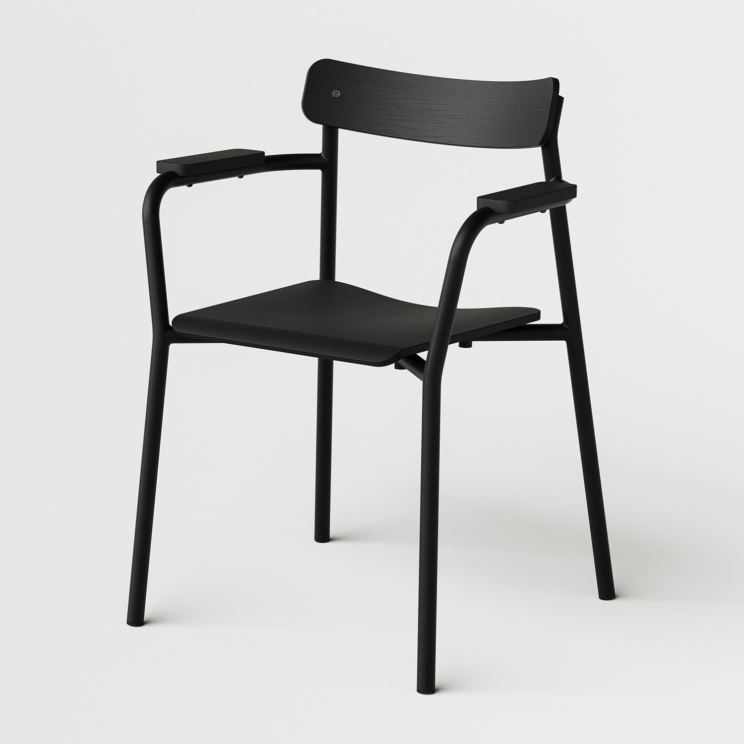 Chaise ETUDE avec accoudoirs - bois éco-certifié