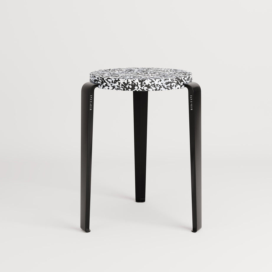 Tabouret LOU - plastique recyclé Macchiato