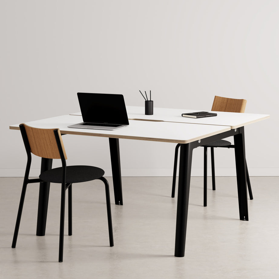 Bureau open-space NEW MODERN 2 places - multiplis blanc