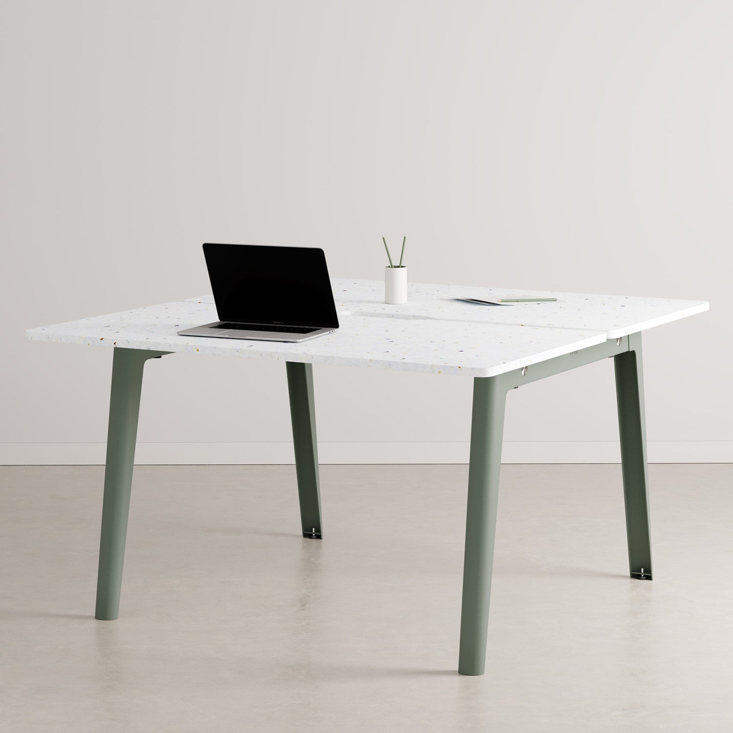 Bureau open-space NEW MODERN 2 places - plastique recyclé Venezia