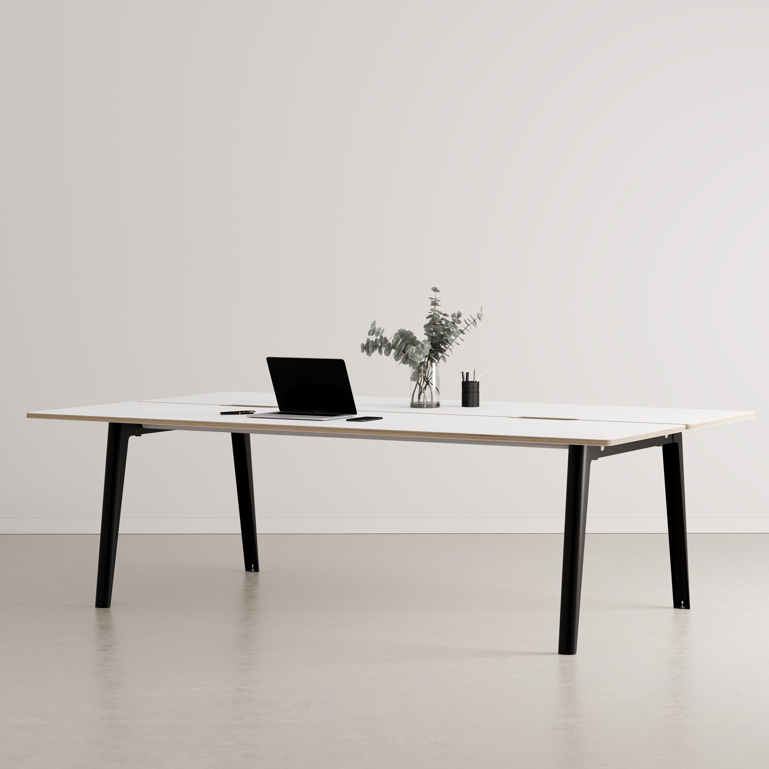 Bureau open-space NEW MODERN 4 places - multiplis blanc