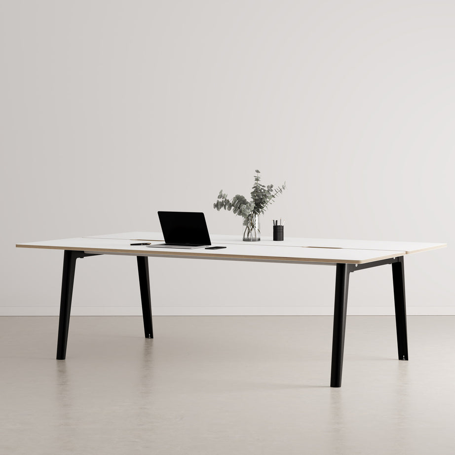 Bureau open-space NEW MODERN 4 places - multiplis blanc