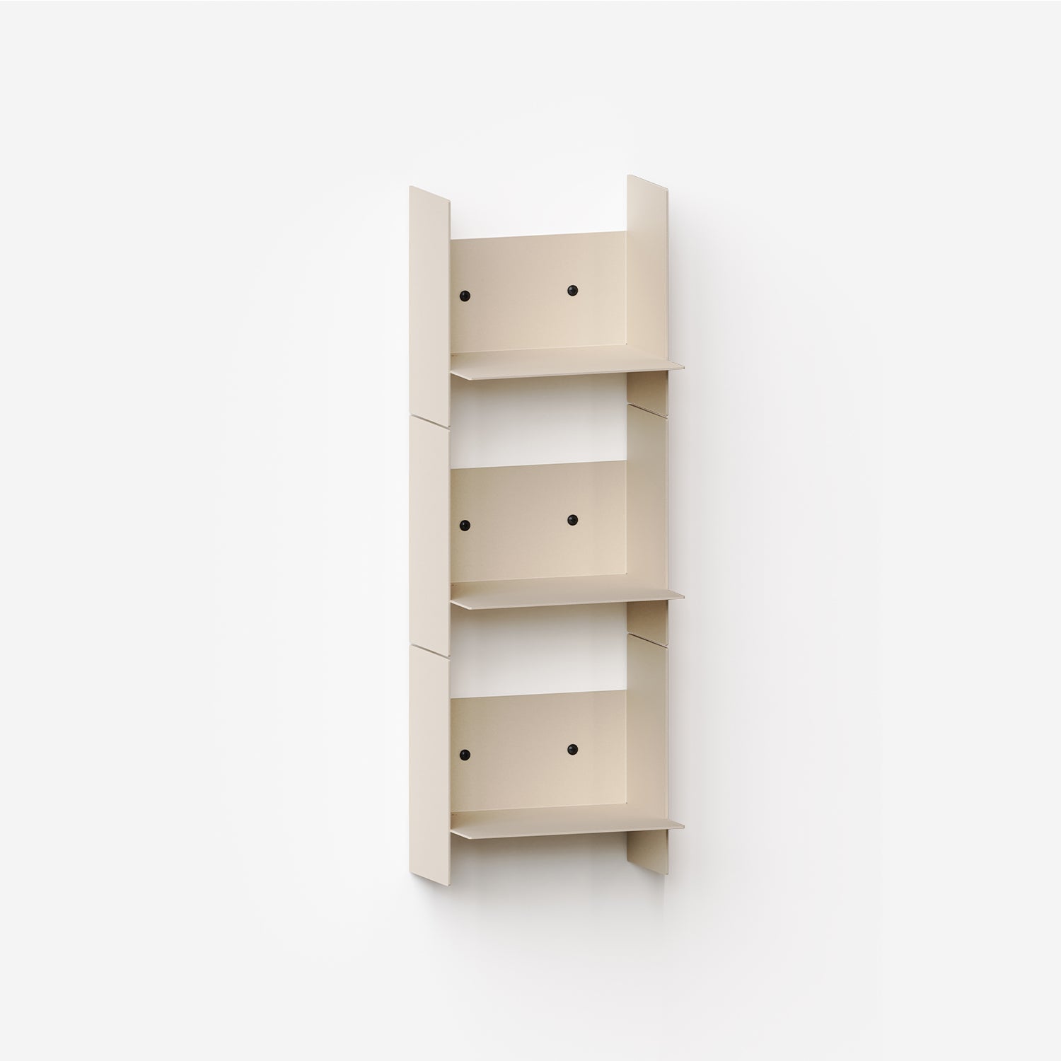 Lote de 3 estantes de pared PLI de acero - 20 a 60cm