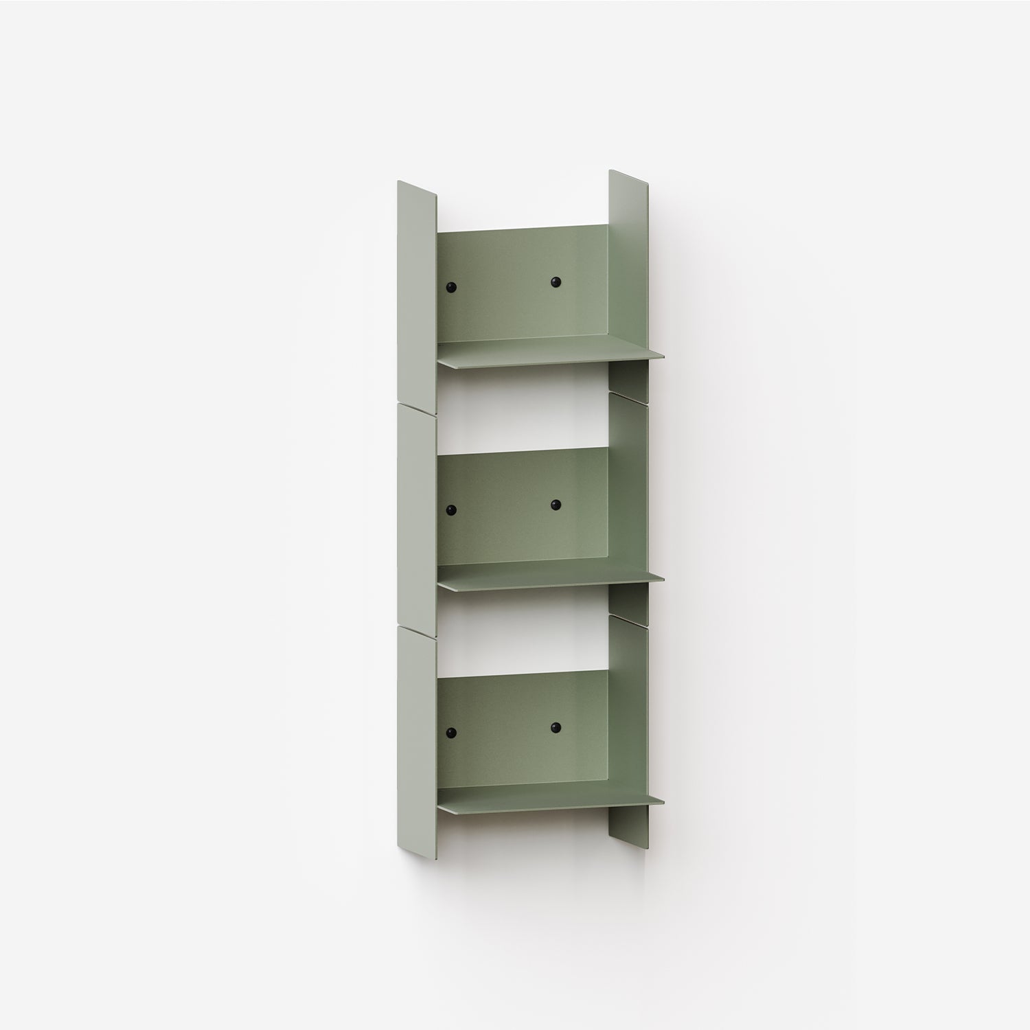 Lote de 3 estantes de pared PLI de acero - 20 a 60cm