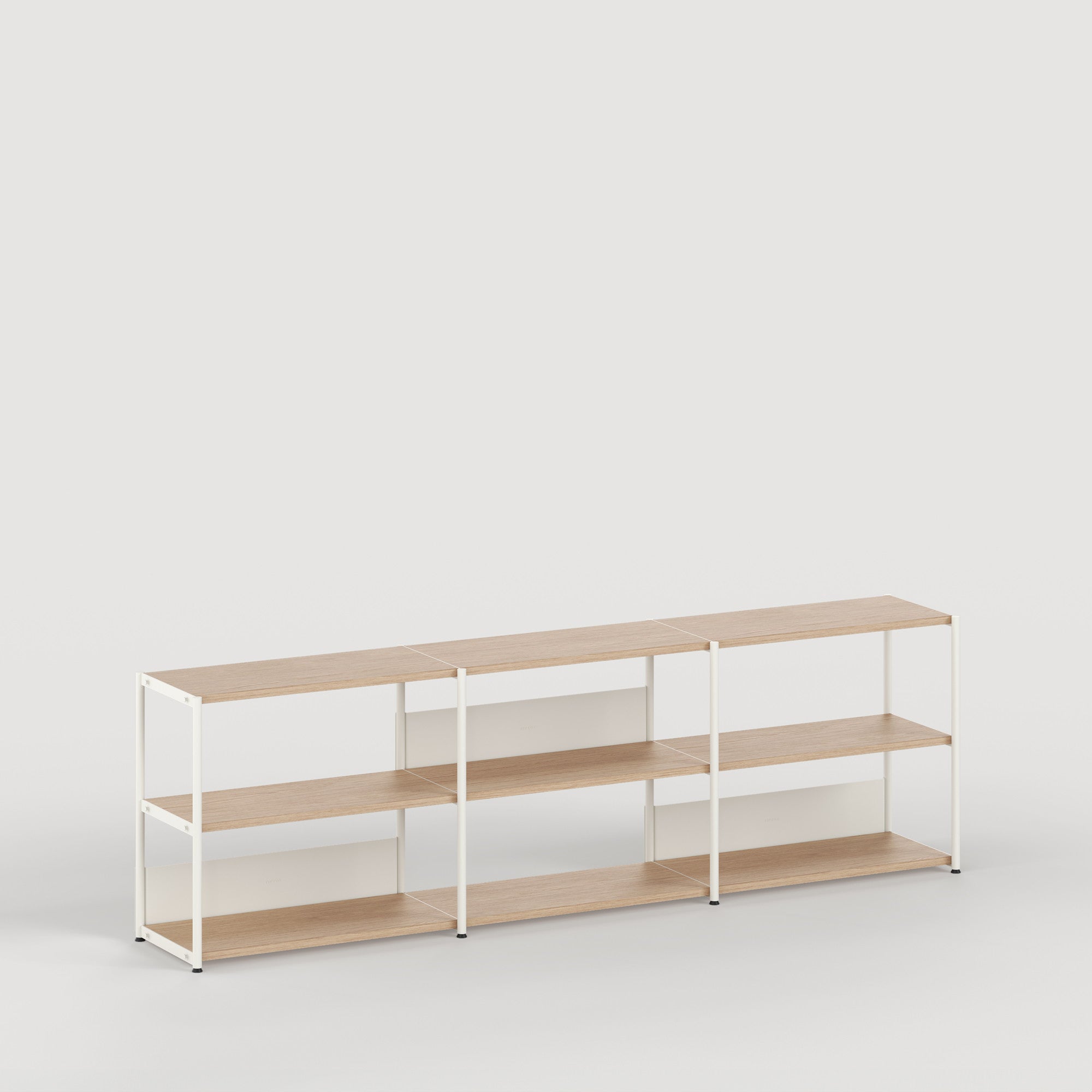 UNIT shelf - H75 to 85 x W244cm - eco-certified wood