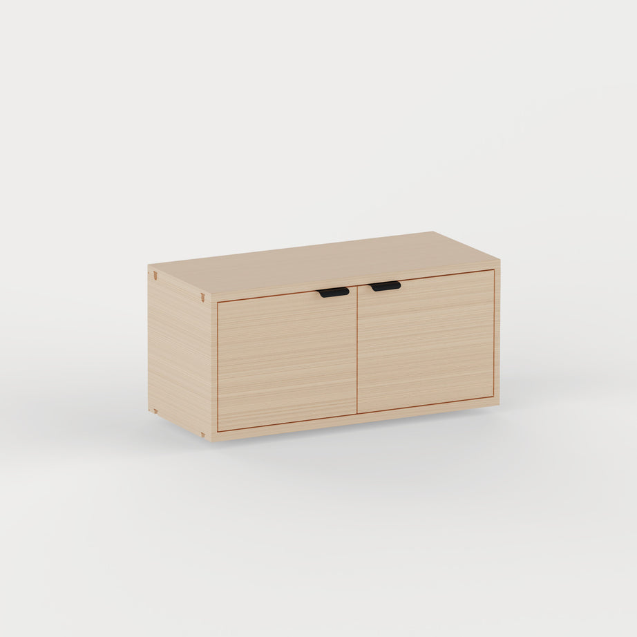 Bloc portes, tiroirs et tringle en bois UNIT