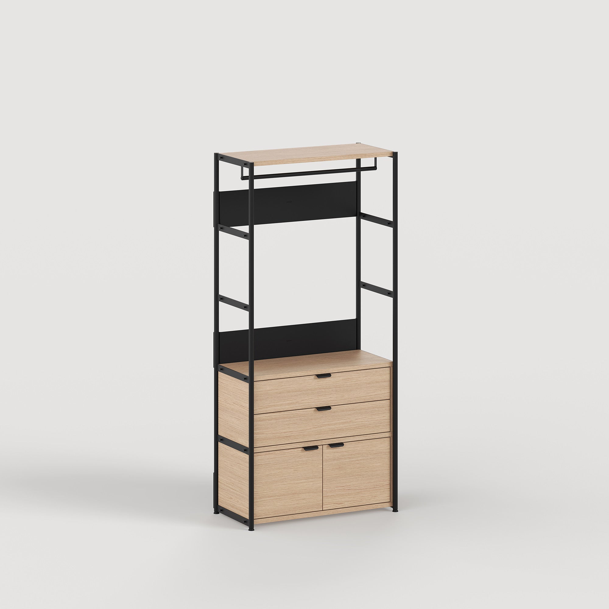 Penderie UNIT - H180 à 215 x L84cm - bois éco-certifié