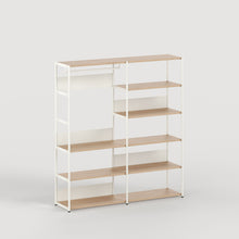 Kleiderschrank UNIT – H180 bis 215 x B164 cm – öko-zertifiziertes Holz