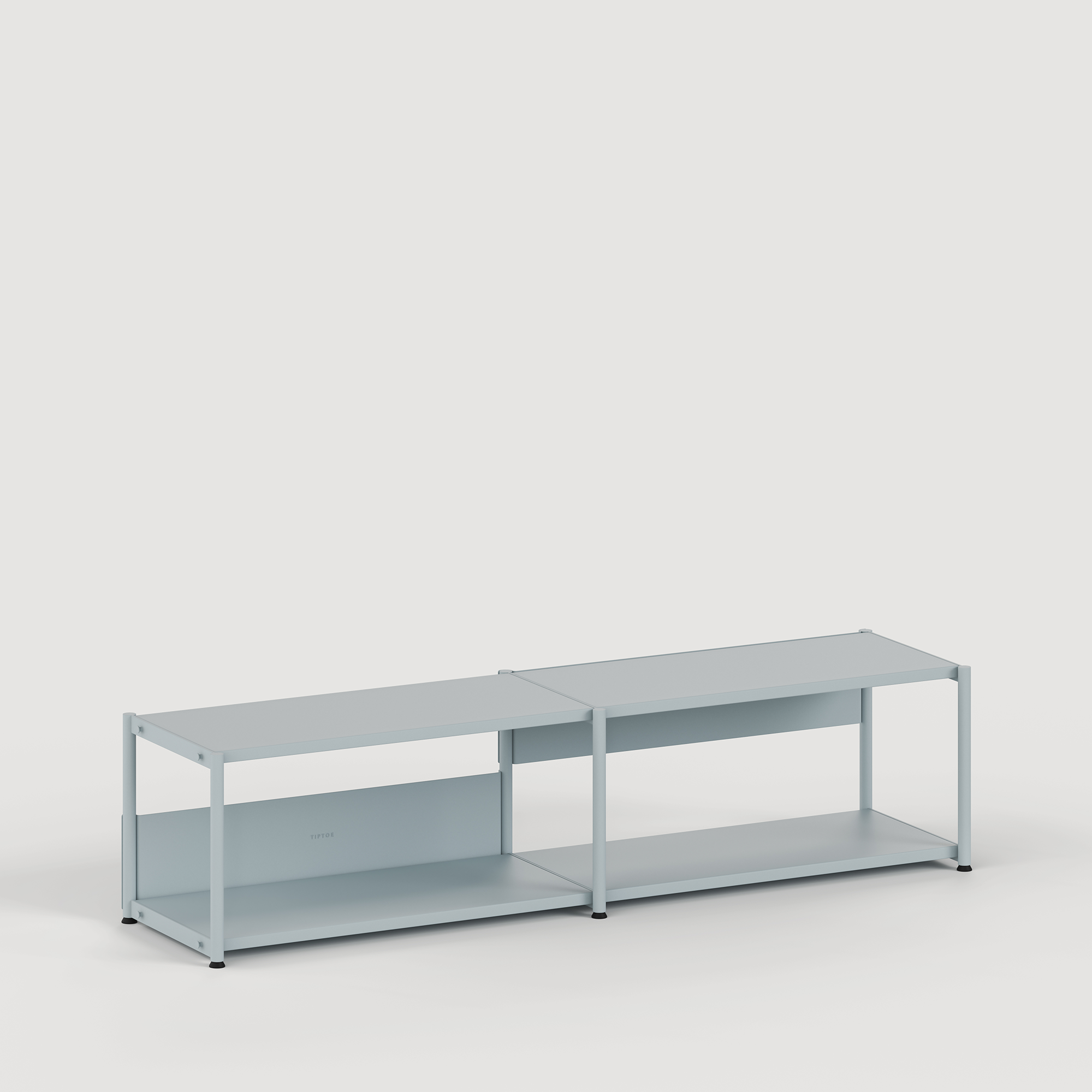 Regal UNIT - H40 bis 50 x B164cm - pulverbeschichteter Stahl