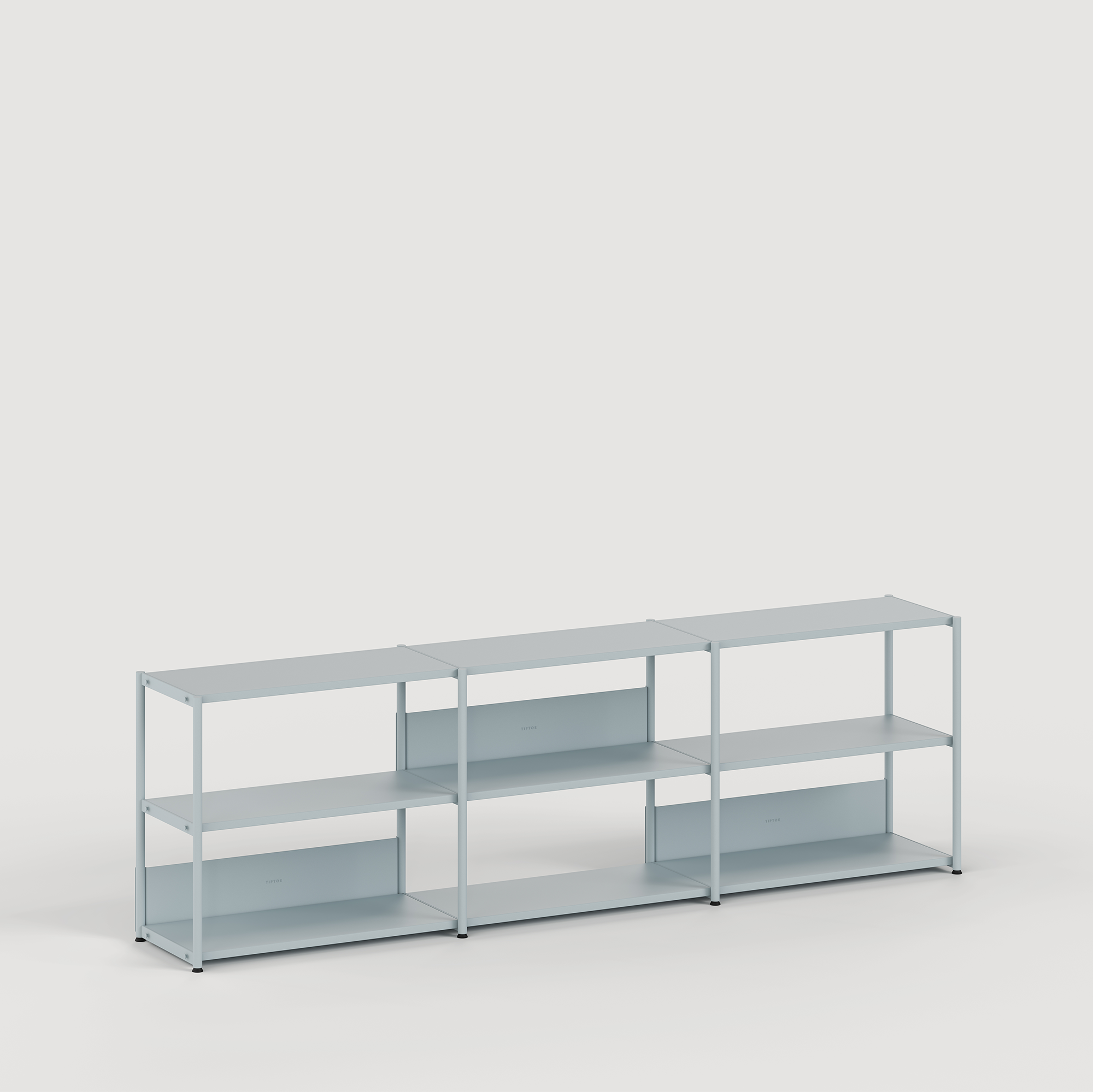 Scaffale UNIT - H75 à 85 x  L244cm - acciaio verniciato a polvere