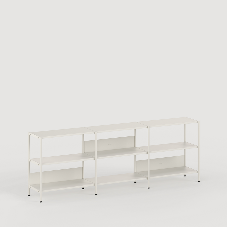 Etagère UNIT - H75 à 85 x  L244cm - acier thermolaqué