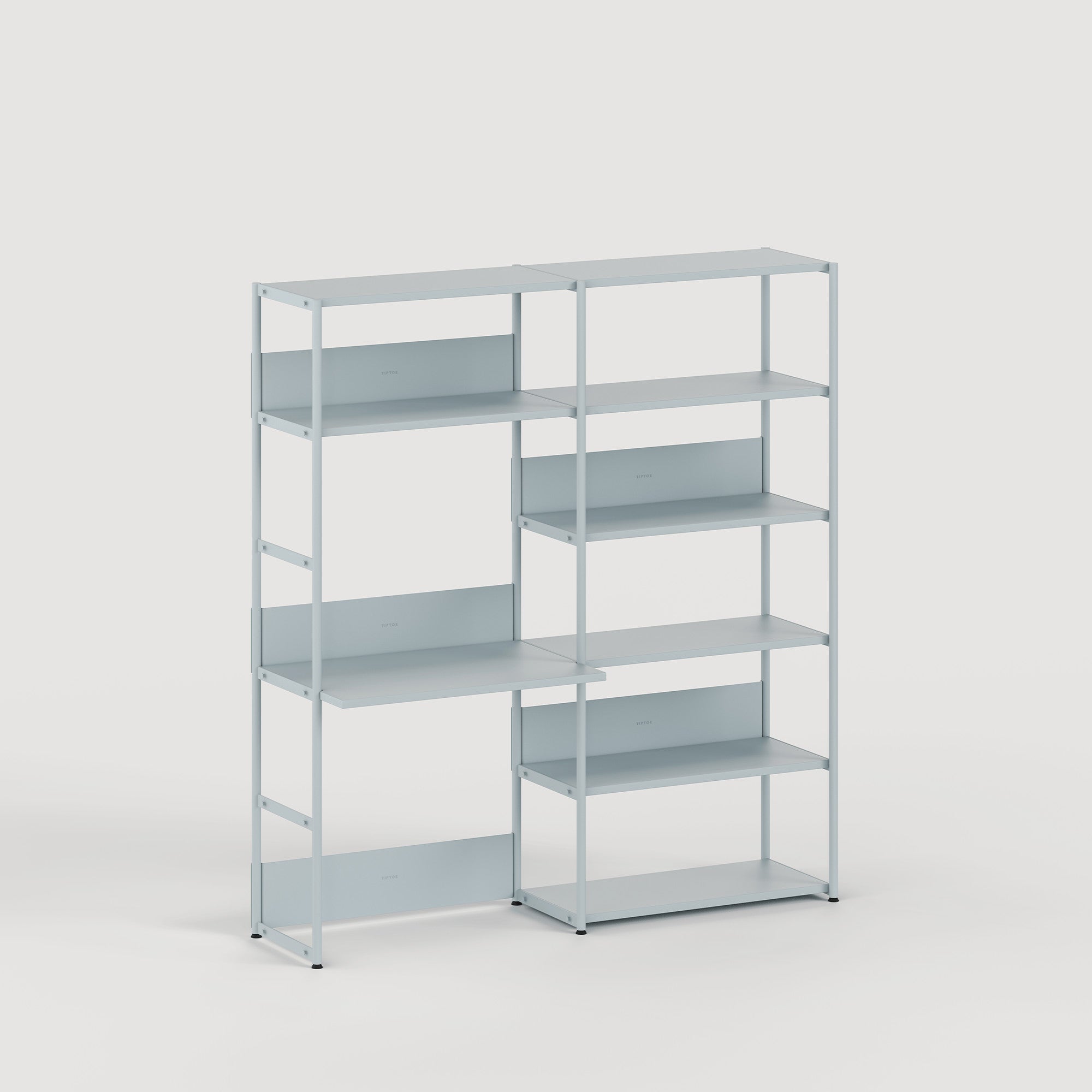 UNIT desk shelf - H180 to 215 x W164cm - powder-coated steel