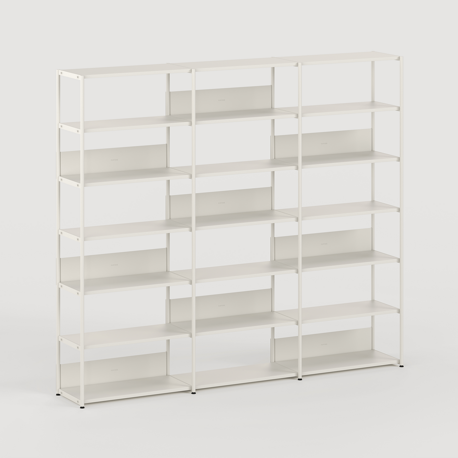 Etagère UNIT - H180 à 215 x  L244cm - acier thermolaqué