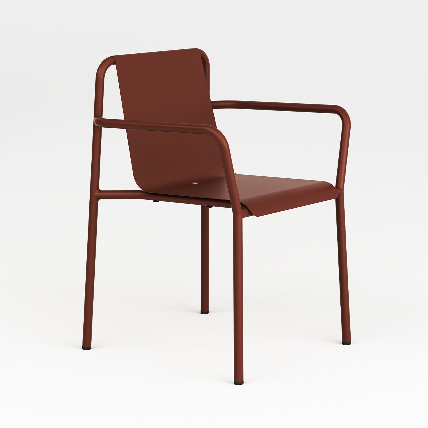 Chaise de jardin PANORAMA avec accoudoirs - acier thermolaqué