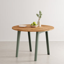 Mesa redonda NEW MODERN Ø 110cm - madera antigua reciclada