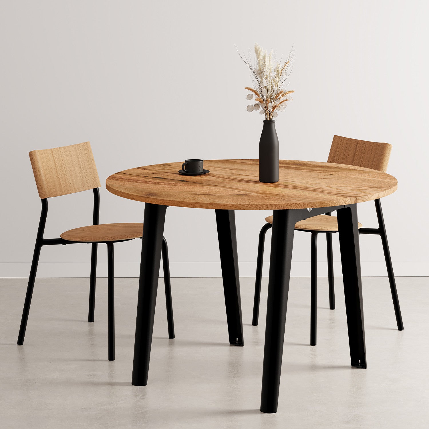 Table ronde NEW MODERN Ø 110cm - bois ancien recyclé