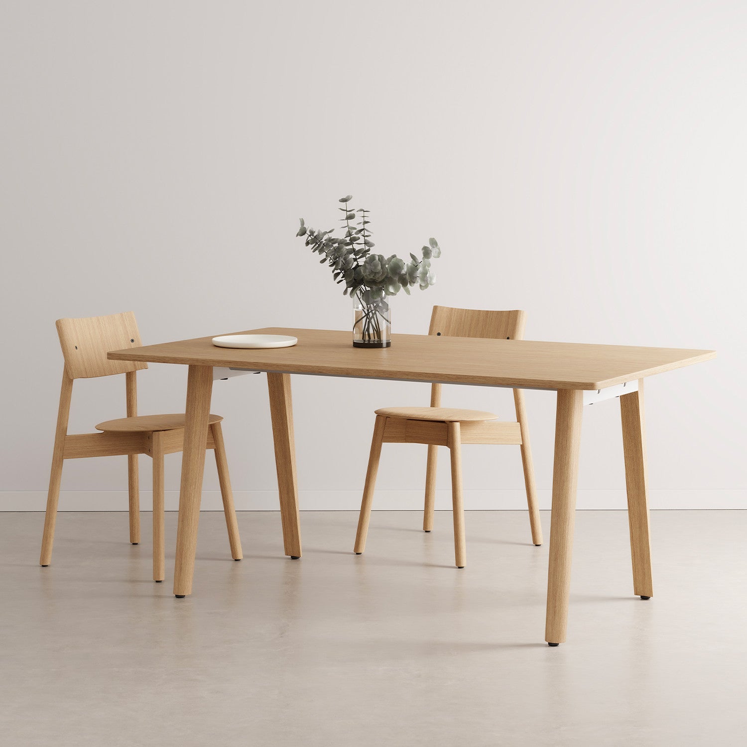 NEW MODERN full wood dining table - eco-certified wood