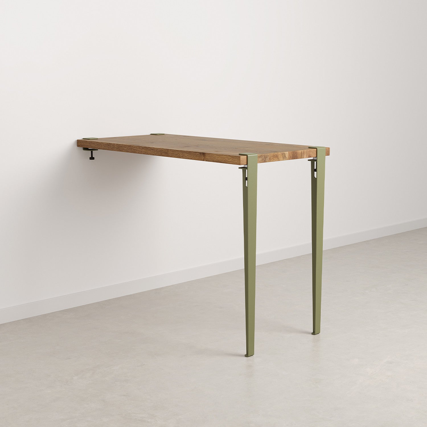 Table haute murale TIPTOE - bois ancien recyclé