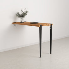 TIPTOE wall-mounted high table - reclaimed wood