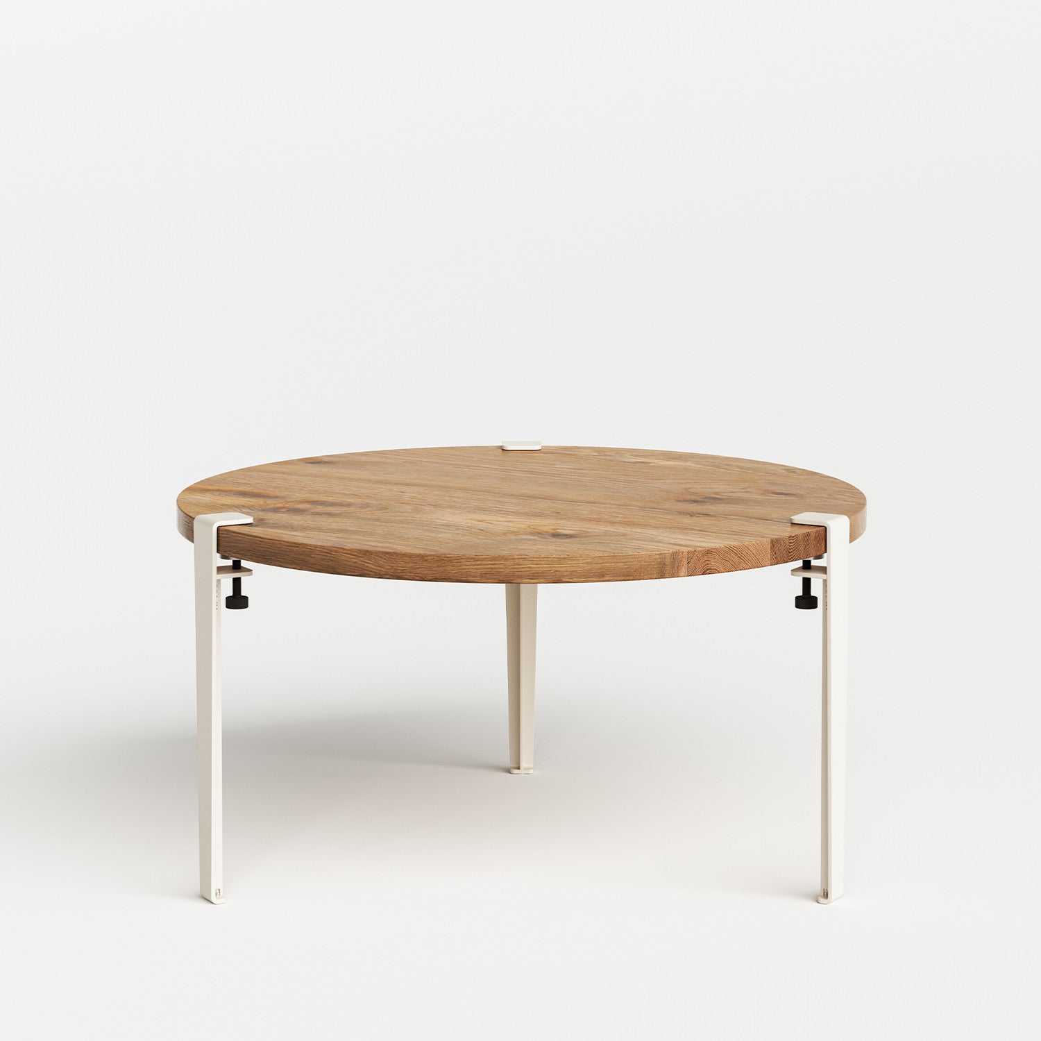 Table basse ronde TIPTOE Ø 80cm - bois ancien recyclé