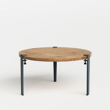 Tavolino rotondo TIPTOE Ø 80cm - legno antico riciclato