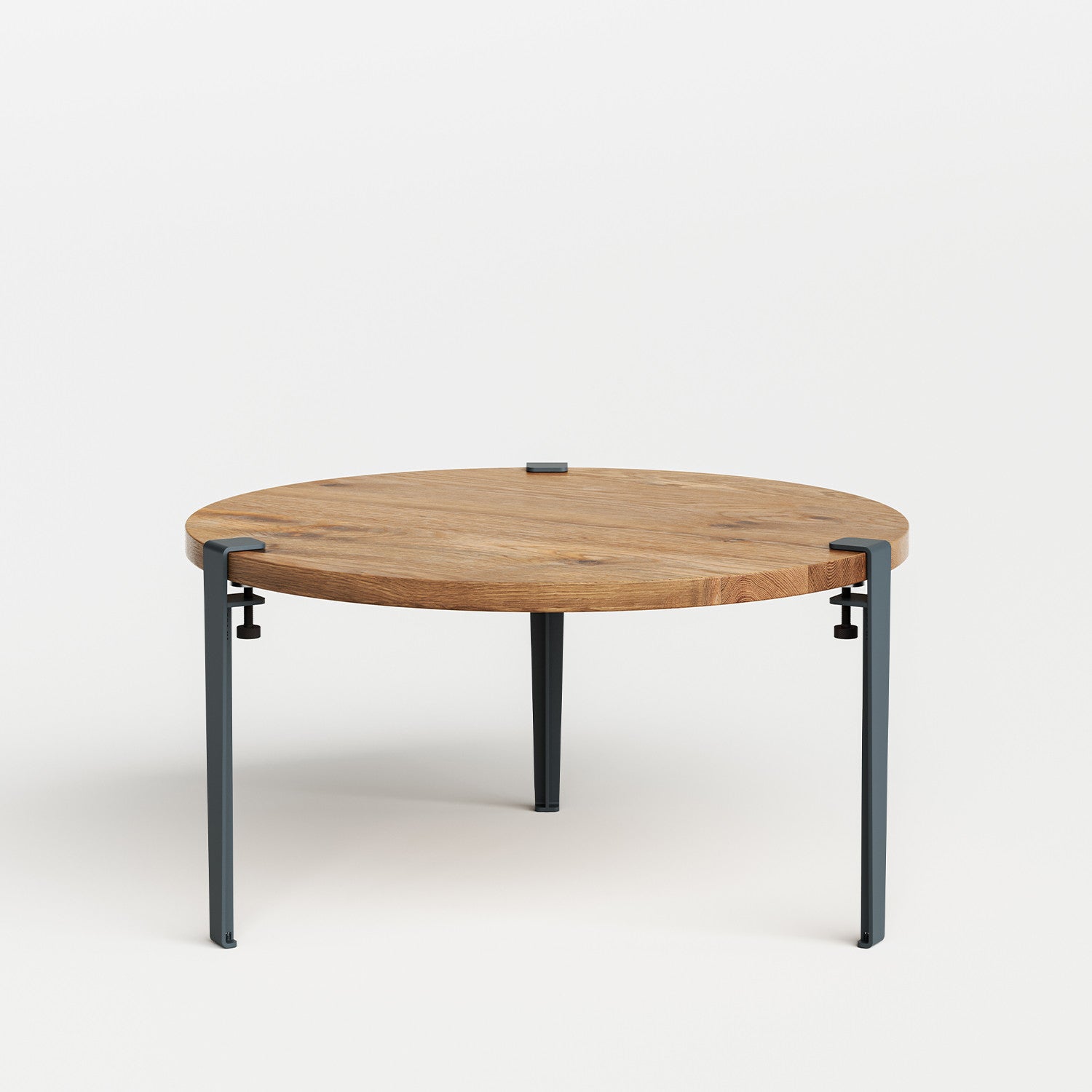Table basse ronde TIPTOE Ø 80cm - bois ancien recyclé