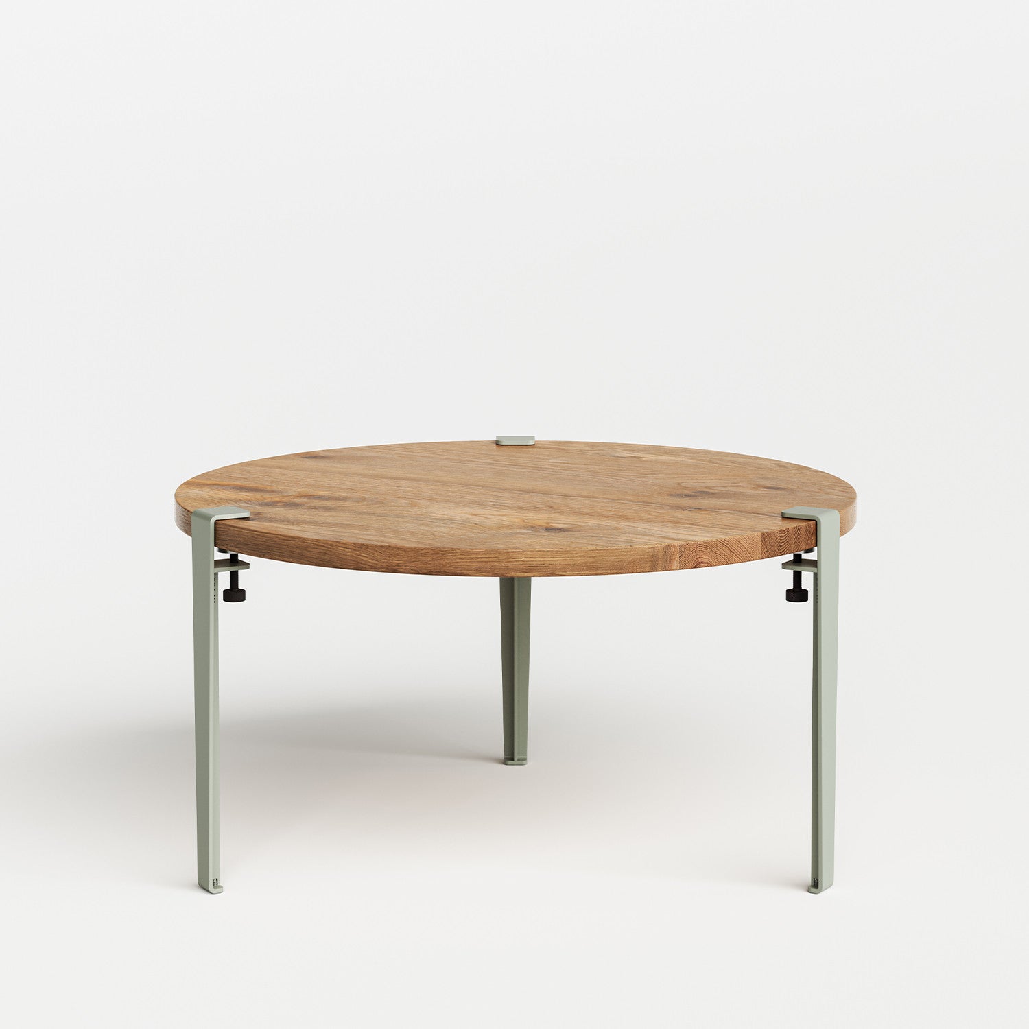 Table basse ronde TIPTOE Ø 80cm - bois ancien recyclé