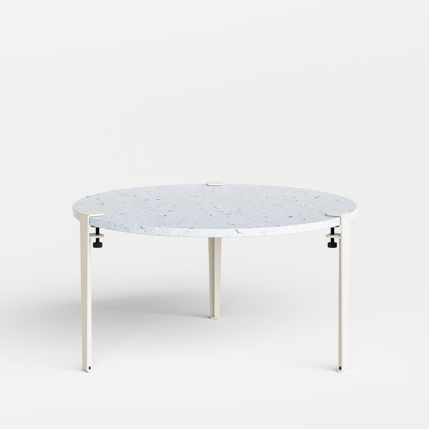 Table basse ronde TIPTOE Ø 80cm - plastique recyclé Venezia