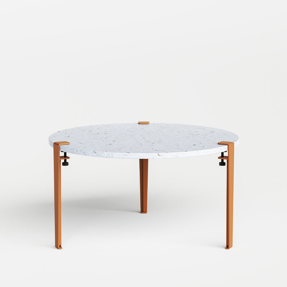 Table basse ronde TIPTOE Ø 80cm - plastique recyclé Venezia