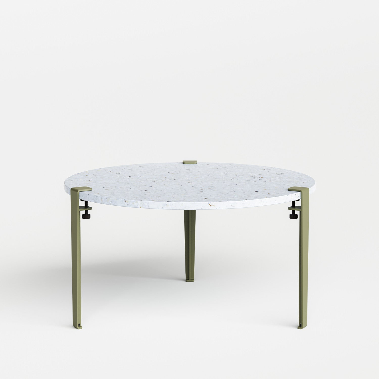 Table basse ronde TIPTOE Ø 80cm - plastique recyclé Venezia