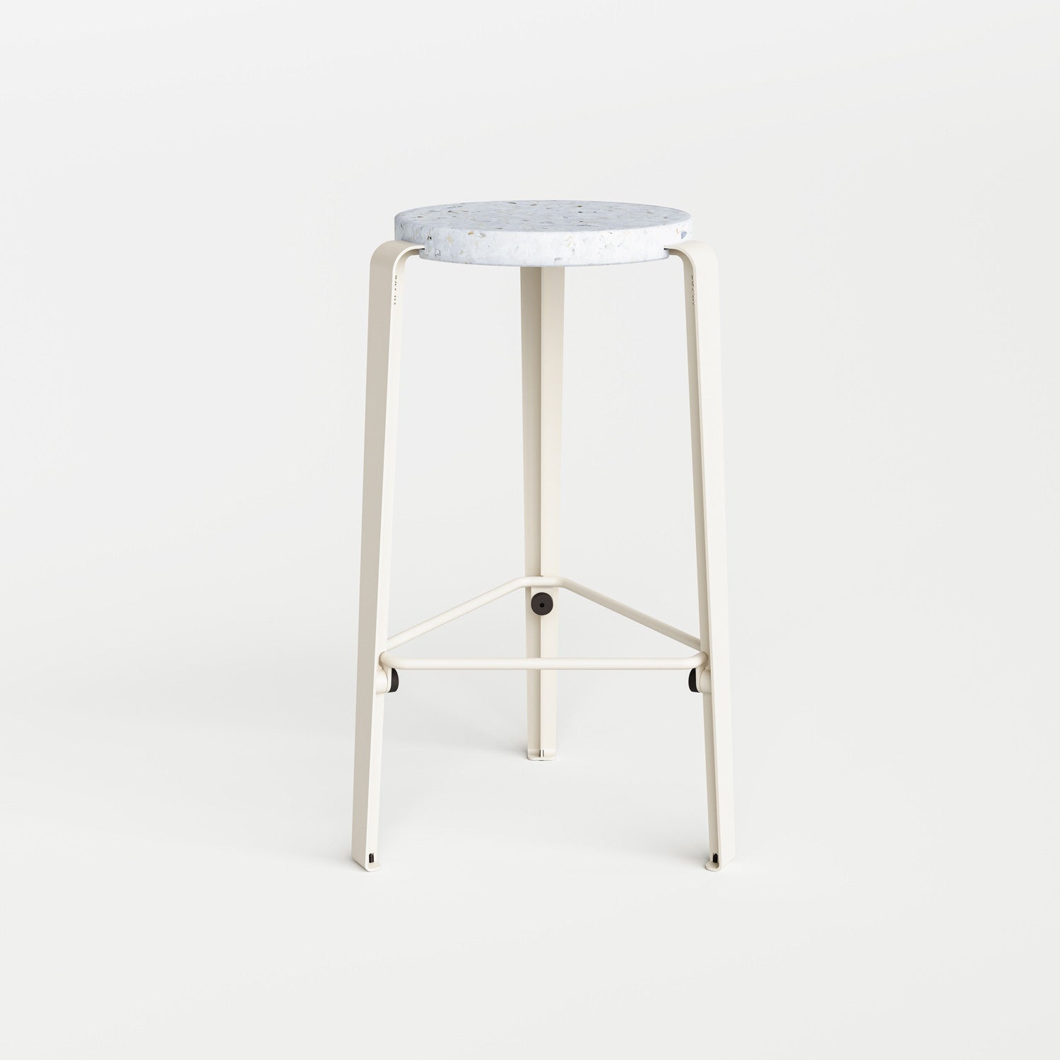 Tabouret de bar LOU - plastique recyclé Venezia