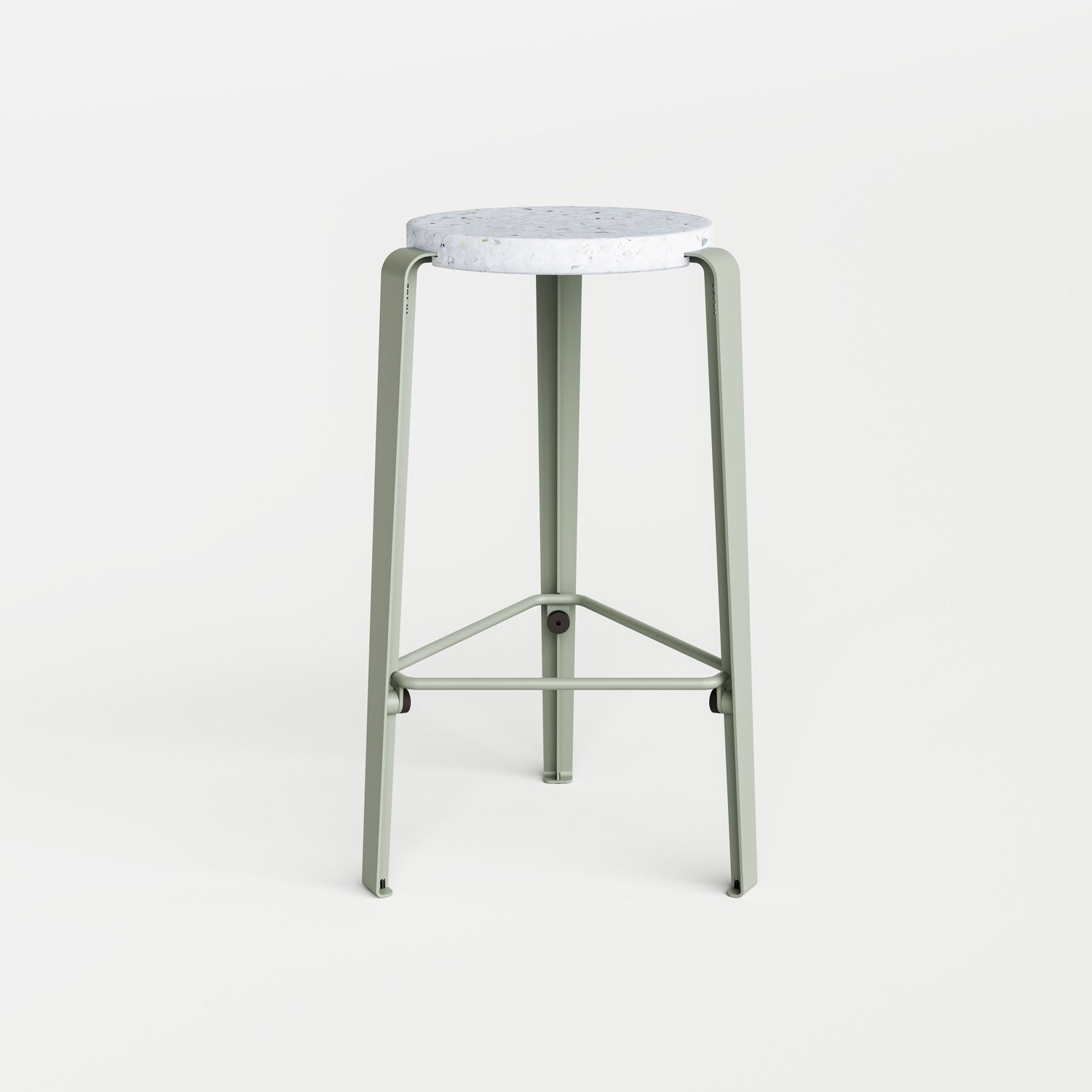 Tabouret de bar LOU - plastique recyclé Venezia