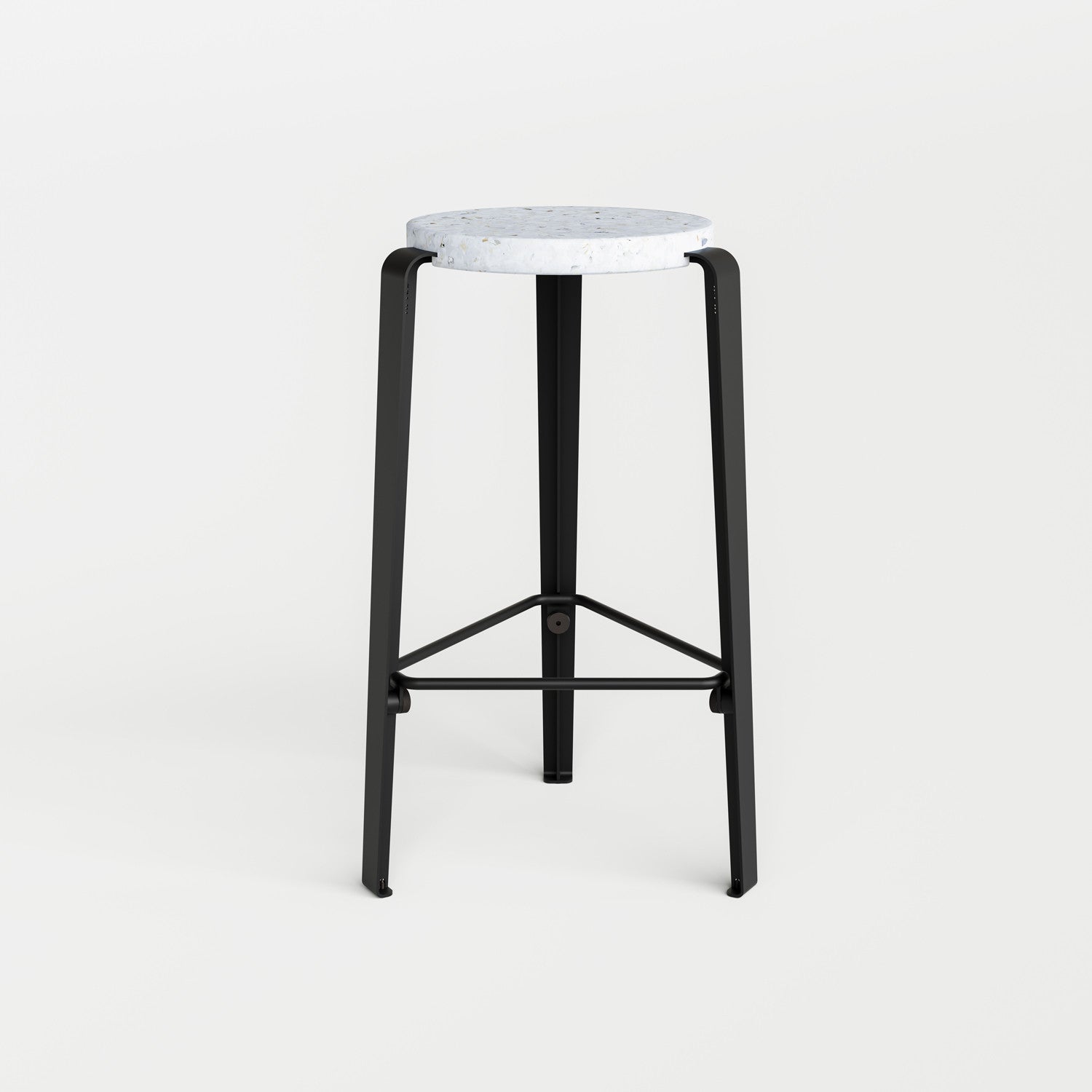 Tabouret de bar LOU - plastique recyclé Venezia